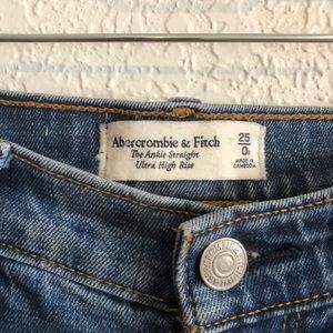 Abercrombie and Fitch Ankle Straight Jeans. Used and no longer fit.